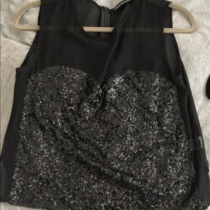 Foreign Exchange black sequined top